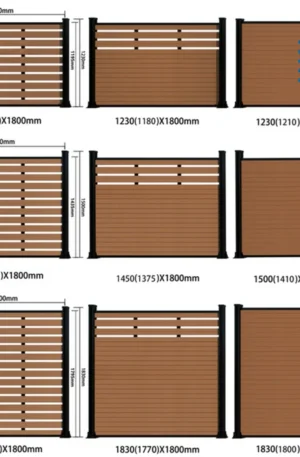 Fence Water-Proof Wood Plastic Composite WPC