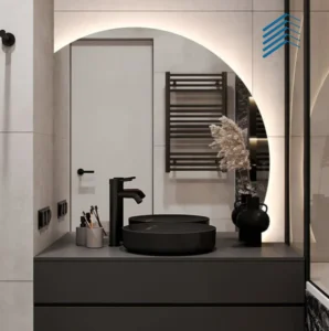 Extra Large Round Backlit Mirror