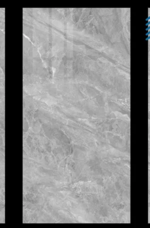 Glazed Light Grey Polished Porcelain Marble Floor Wall Tile