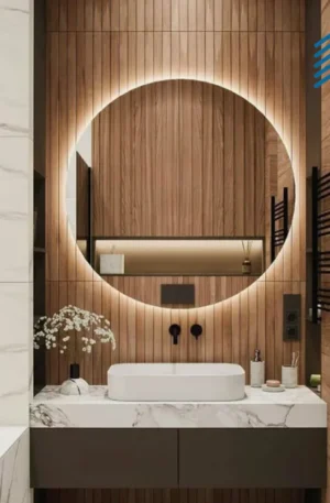 Round LED Backlit Mirror