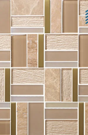 Beige Micro Crystal Glass wall Tile