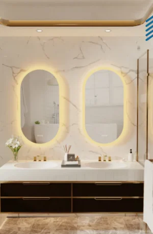 Oval LED Bathroom Mirror