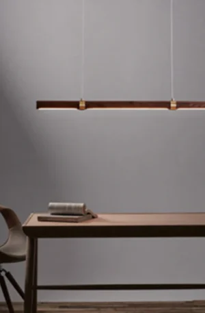 Single Log Wooden Ceiling Light